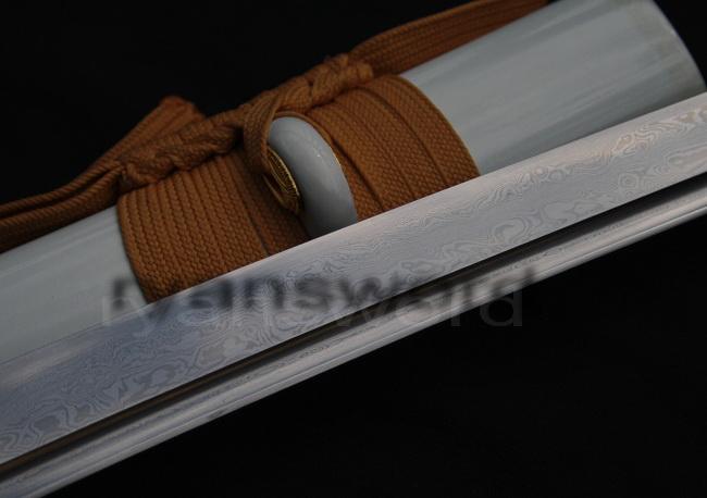 High Quality Folded Steel Eagle Tsuba Japanese Samurai Katana Sword