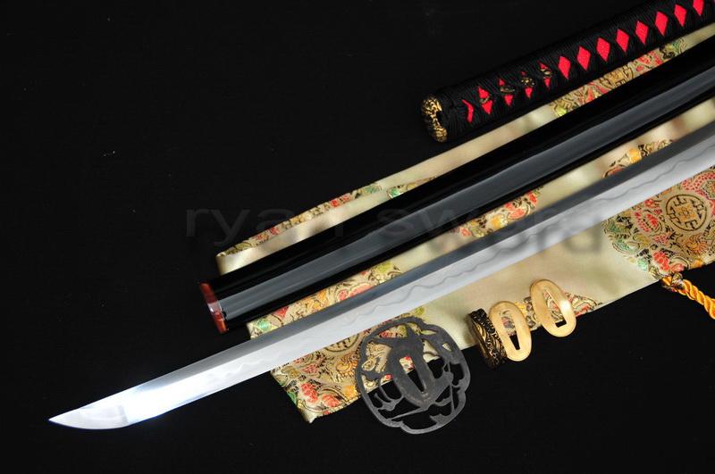 Japanese Clay Tempered Samurai Katana Sword Folded 1095 Carbon Steel blade 