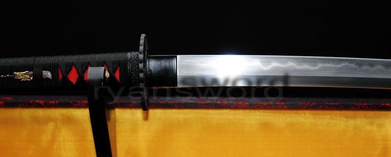 High Quality Clay Tempered 1095 Carbon Steel+Folded Steel Japanese Katana Sword