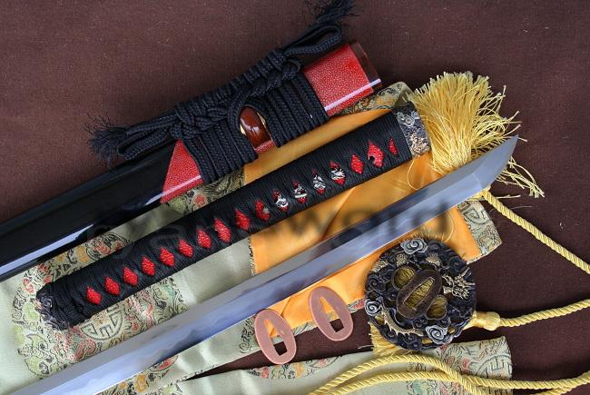 Clay Tempered+Abrasive Japanese Samurai Sword Katana