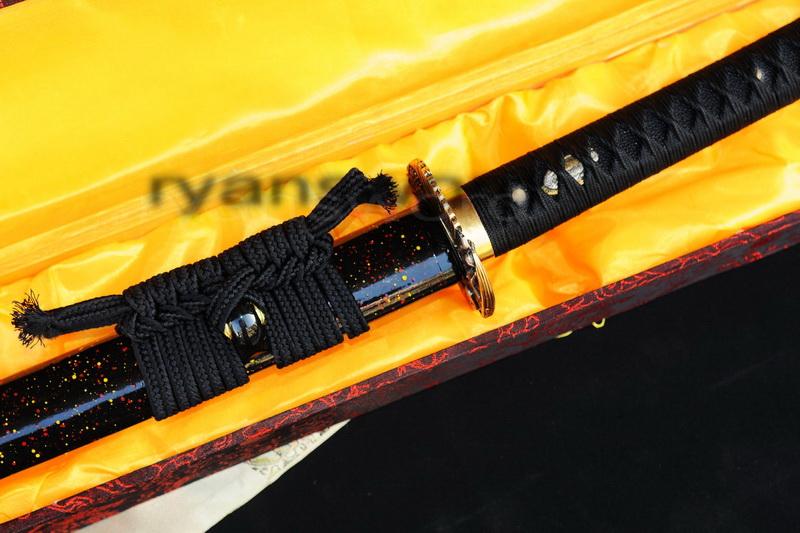 High Quality 1095 Carbon Steel Clay Tempered Japanese Samurai Katana Sword