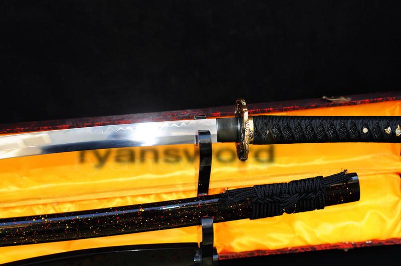 High Quality 1095 Carbon Steel Clay Tempered Japanese Samurai Katana Sword
