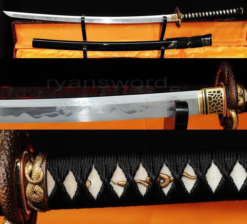 High Quality Sanmai Folded Steel 1095 Carbon Steel Japanese Samurai Katana Sword