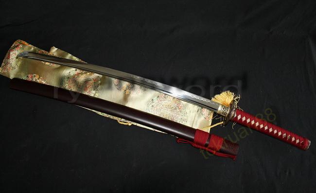 High Quality 1095 High Carbon Steel Clay Tempered Samurai Katana Sword