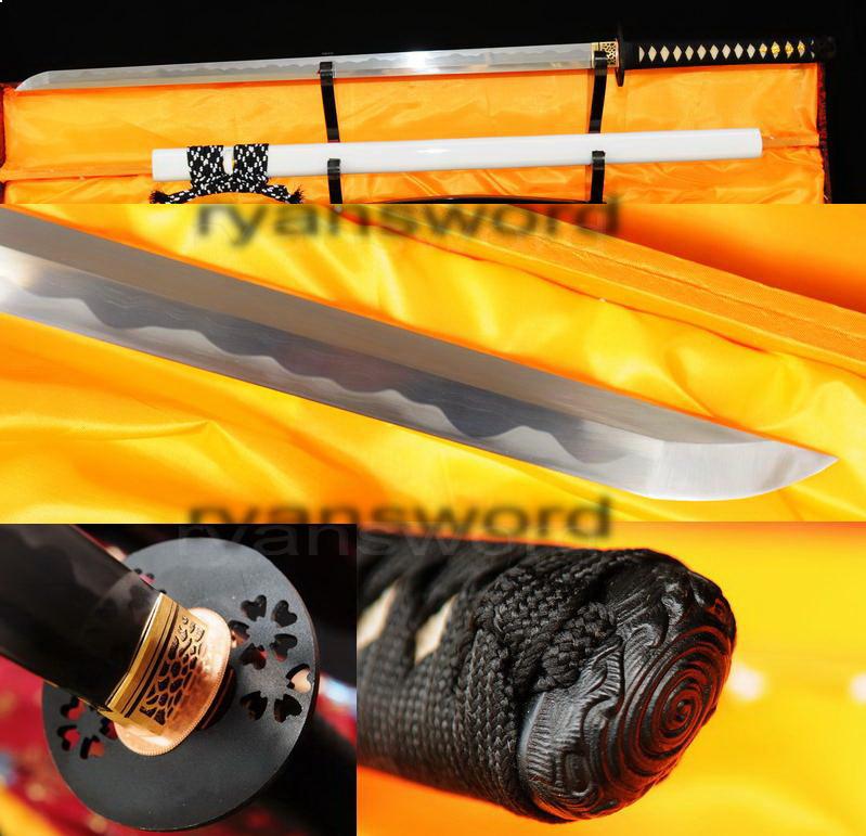 High Quality 1095 Carbon Steel+Folded Steel Japanese Samurai Ninja Sword