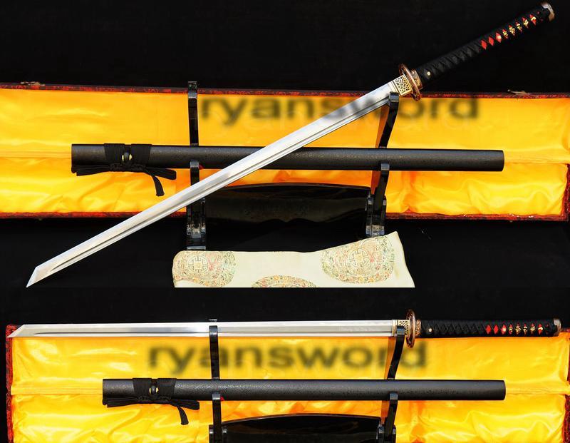 High Quality 1095carbon Steel Folded Steel Japanese Samurai Ninja Sword