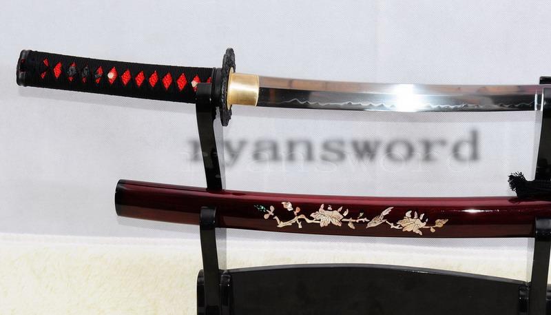 Hand Forged Maru Clay Tempered Shell Saya Japanese Samurai Wakizashi Sword