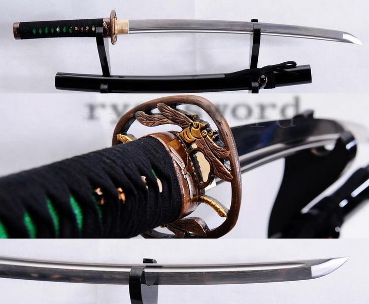 Handmade Maru Folded Steel Sharp Japanese Samurai Wakizashi Sword